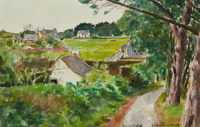 Georges PACOUIL Georges PACOUIL (1903-1996)

Houses, island of Bréat

Ink and watercolor,...