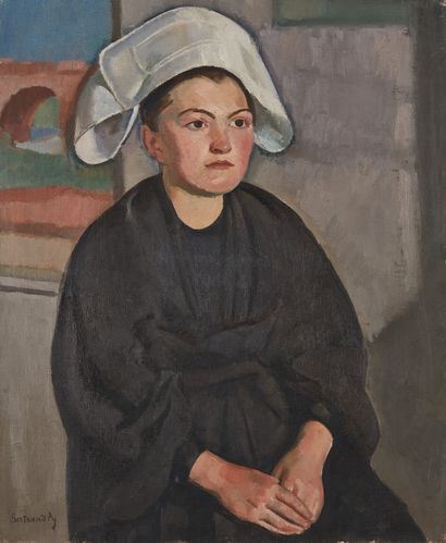 bertrand py Bertrand PY (1895-1973)

Breton woman with a headdress

Oil on canvas,...