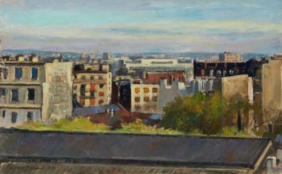 Georges PACOUIL Georges PACOUIL (1903-1996) 

Height of Ménilmontant 

Oil on canvas,...