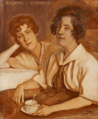 bertrand py Bertrand PY (1895-1973)

Yvonne and Simone 

Oil on canvas, signed lower...