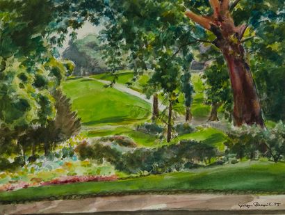 Georges PACOUIL Georges PACOUIL (1903-1996)

The Buttes Chaumont

Watercolor, signed...