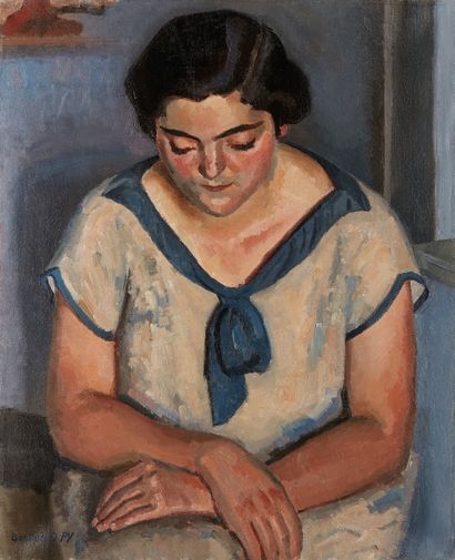 bertrand py Bertrand PY (1895-1973)

Young woman with a blue bow

Oil on canvas,...
