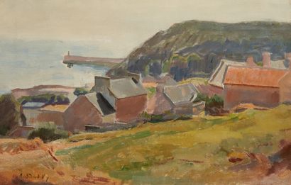 bertrand py Bertrand PY (1895-1973) 

Small port in Brittany

Oil on canvas, signed...