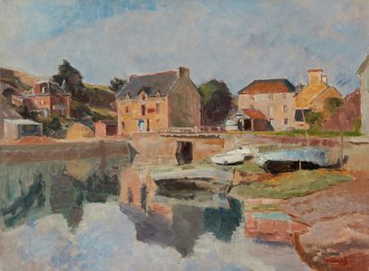 bertrand py Bertrand PY (1895-1973)

Low tide, port in Brittany

Oil on canvas, signed...