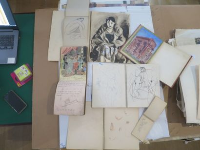 Georges PACOUIL Georges PACOUIL (1903-1996)

Set of six notebooks and sketchbooks...