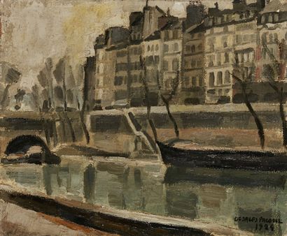 Georges PACOUIL Georges PACOUIL (1903-1996) 

Quay of the Seine

Oil on canvas, signed...