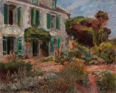 bertrand py Bertrand PY (1895-1973) 

The house with green shutters

Oil on canvas,...