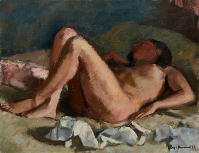 Georges PACOUIL Georges PACOUIL (1903-1996)

Nude lying down

Oil on canvas, signed...