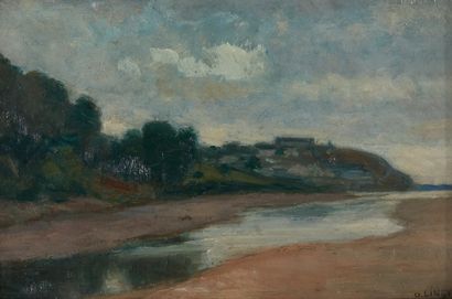 Octave LINET Octave LINET (1870-1962)

Landscape at low tide 

Oil on panel, signed...