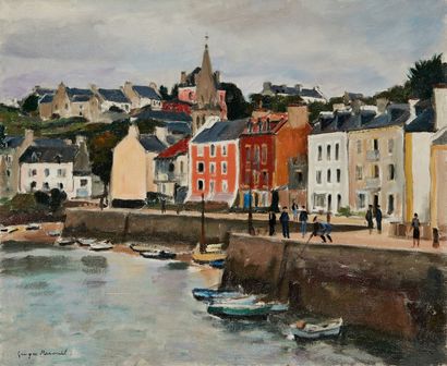 Georges PACOUIL Georges PACOUIL (1903-1996)

The port of Sauzon, Belle-Isle-en-Mer

Oil...
