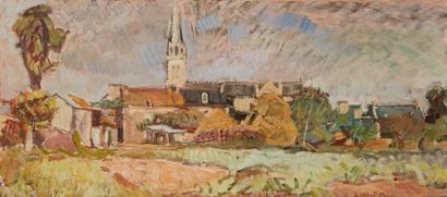 bertrand py Bertrand PY (1895-1973) 

The bell tower and farm, village of Pléneuf-Val-André...
