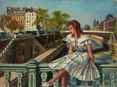 Georges PACOUIL Georges PACOUIL (1903-1996)

Reverie on the Seine

Oil on canvas,...