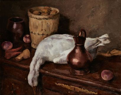 Georges PACOUIL Georges PACOUIL (1903-1996)

Still life with a goose and a copper...
