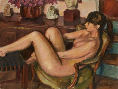 Georges PACOUIL Georges PACOUIL (1903-1996) 

Naked woman in an armchair

Oil on...