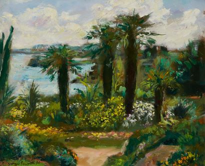 Georges PACOUIL Georges PACOUIL (1903-1996)

Landscape with palm trees, Côtes d'Armor

Oil...