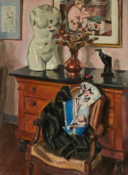 Georges PACOUIL Georges PACOUIL (1903-1996)

The corner of the studio 

Oil on canvas,...