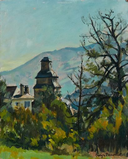 Georges PACOUIL Georges PACOUIL (1903-1996) 

Village at the foot of the Aubisque...