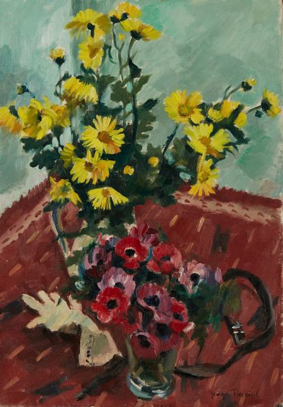 Georges PACOUIL Georges PACOUIL (1903-1996)

Daisies and anemones

Oil on canvas,...