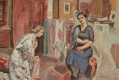 bertrand py Bertrand PY (1895-1973)

The two young women (allegory of the Annunciation)

Oil...