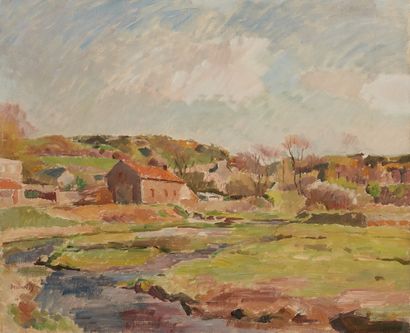 bertrand py Bertrand PY (1895-1973)

Farms in Brittany

Oil on canvas, signed lower...