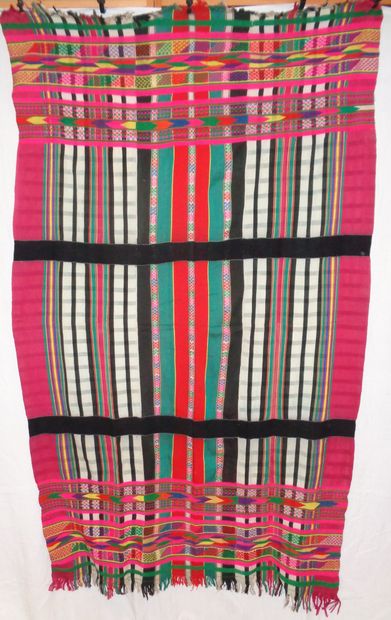 Stole or Sarong, Assam, Burma, woven and...