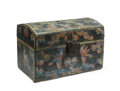 null Small painted wood box with birds decoration

India, 20th century

26,5 x 39,5...