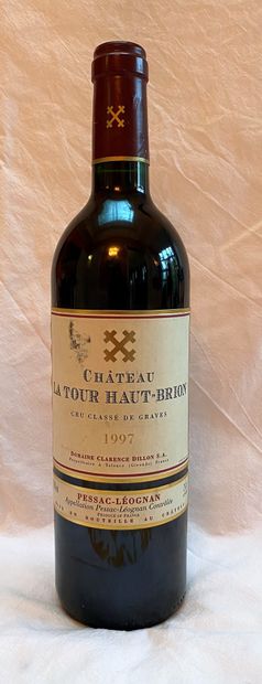 null Two (2) bottles, Château La Tour Haut-Brion, 1997, Pessac-Leognan (1 x stained...