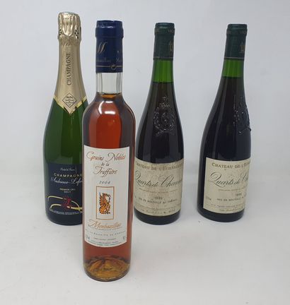 null Lot comprenant:

- deux (2) bouteilles, Quarts de Chaume, 1995, Château de l'Echarderie...