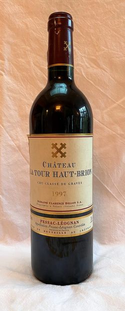 null Two (2) bottles, Château La Tour Haut-Brion, 1997, Pessac-Leognan (1 x stained...