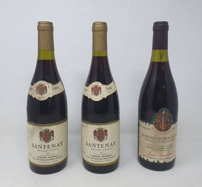 null Lot of Burgundy wines including:

- one (1) bottle, Savigny-Lès-Beaune rouge,...