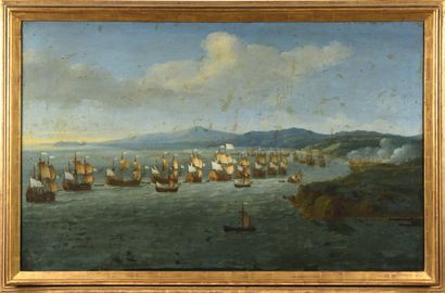 null Jan Karel Donatus van BEECQ (1638-1722)

Scene of a maritime blockade

Oil on...