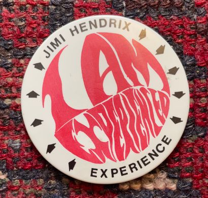null * Bouton du fan club britannique de Jimi Hendrix (1967/1968)

"I Am Experience"...
