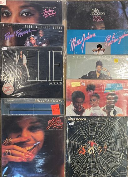 null Dix disques 33 T - Milie Jackson 

dont pressages américains 

VG+ à NM; VG+...