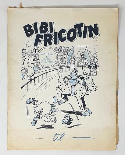 null FORTON Louis (1879-1934) 

Bibi Fricotin, couverture "Les Farces de Bibi Fricotin".

Couverture...