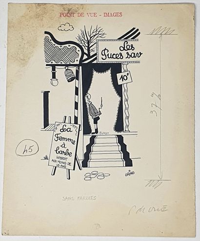 null GRING Robert (1922-1995)

Lot de 7 dessins de presse.

- "La caisse". Crayon,...