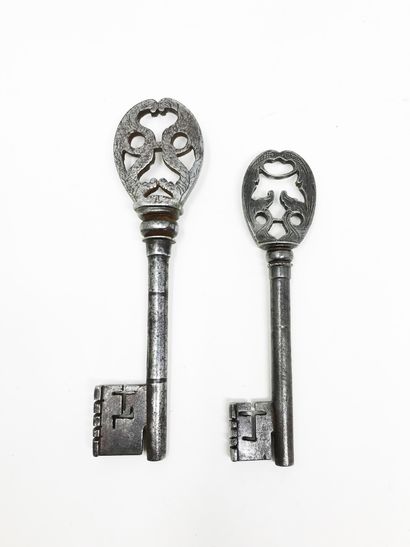 null Deux clés. 
17, 7 - 15, 33 cm