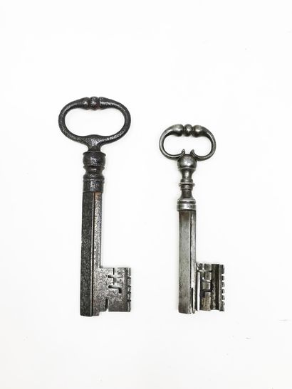 null Deux clés. 
16, 9 - 14, 35 cm