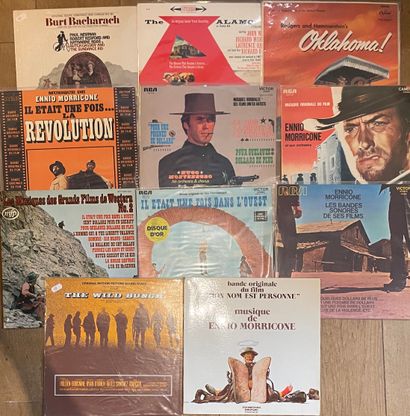 Bandes originales de film Onze disques 33 T - Bandes originales de Western
dont pressages...