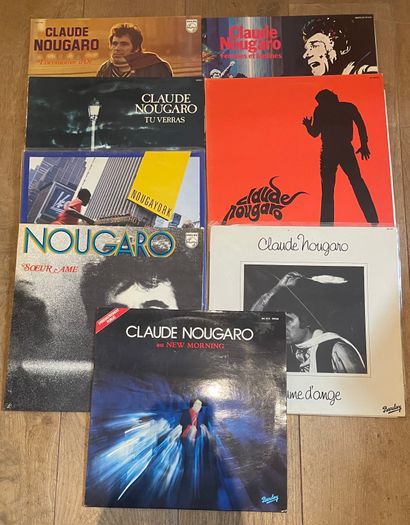 Chansons françaises Eight LPs - Claude Nougaro
VG to NM; VG to NM