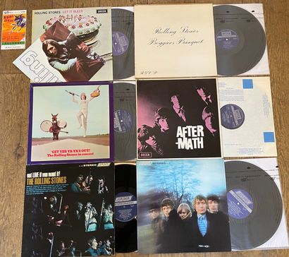 Pop 60/70's Six LPs - The Rolling Stones
Pressings, English, American and French
VG+...