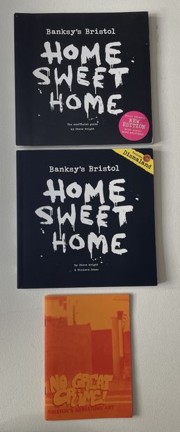 Banksy BANKSY
"Home sweet home"
Two paperback books, a 1st edition and an improved...