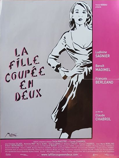 Miss Tic MISS.TIC (1956 - 2022) 
''The Girl Cut in Two'' 2007.
Large format poster...
