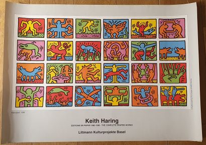 Haring Keith HARING (1958-1990) 
"Keith Haring - editions on papel 1982-1990
Original...