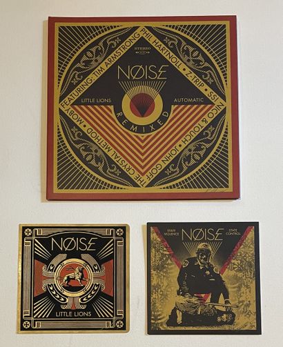 Obey OBEY/Shepard FAIREY (1970)
Three 33T/45T records - Noise
Signed
EX; NM