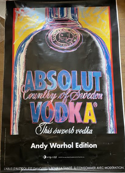 Warhol Andy WARHOL
"Absolut Vodka"
Lithographic poster
162 x 118 cm (folds)