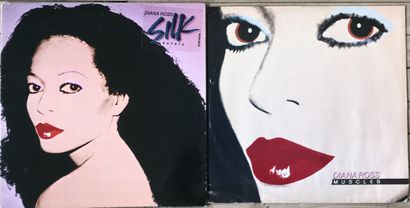 Warhol Andy WARHOL (1928-1987) 
Two 33T records - Diana Ross
VG+ to EX; VG+ to E...