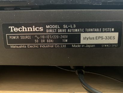 null TECHNICS SL3 tangential arm turntable
Good cosmetic condition (small traces...