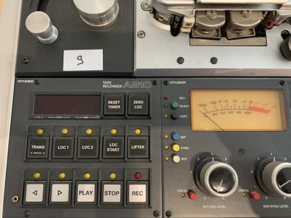 null Studio tape recorder, STUDER, A810
Very good cosmetic condition (traces of wear),...