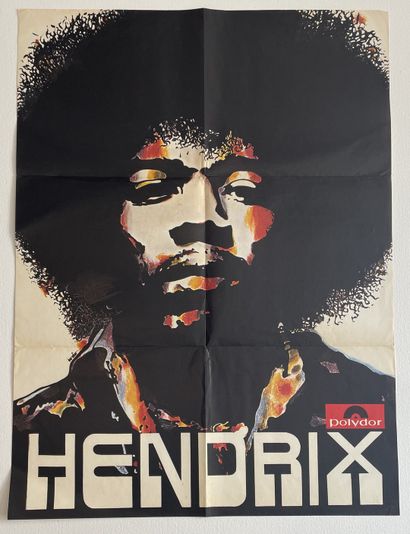 Jimi Hendrix A promo poster - Jimi Hendrix, German Polydor EX