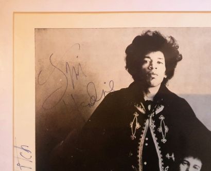 Jimi Hendrix Page from a program for The Jimi Hendrix Experience's very first tour,...